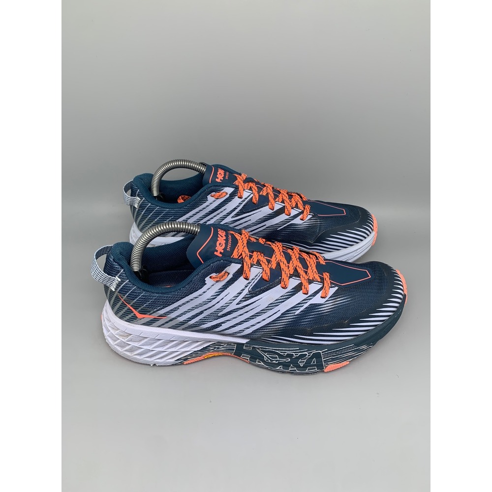 Hoka One Speedgoat 4 Blue Trail Running Shoes Women's Sz 9.5